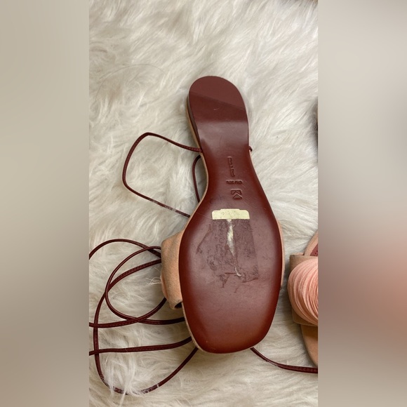 Mercedes Castillo Leather Sandals - Pink Sandals, Shoes - Picture 6 of 11